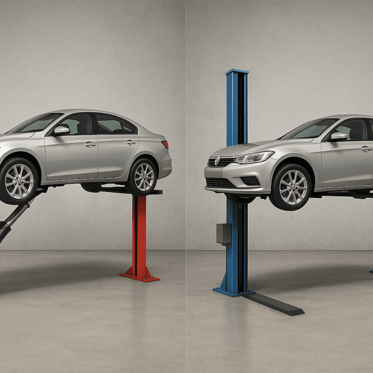 Elevadores de autos hidráulicos vs. Eléctricos