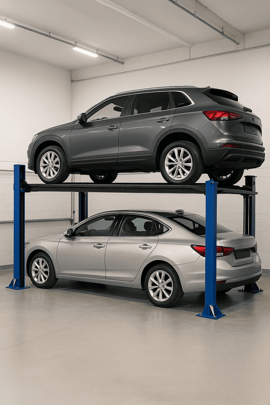 ascensores para autos de dos niveles