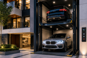 Solución de elevadores para autos en edificios en México con sistema moderno automatizado
