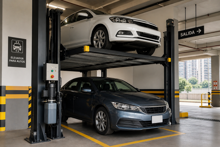Qué tipo elegir de elevadores para autos en México según el flujo de vehículos en un estacionamiento