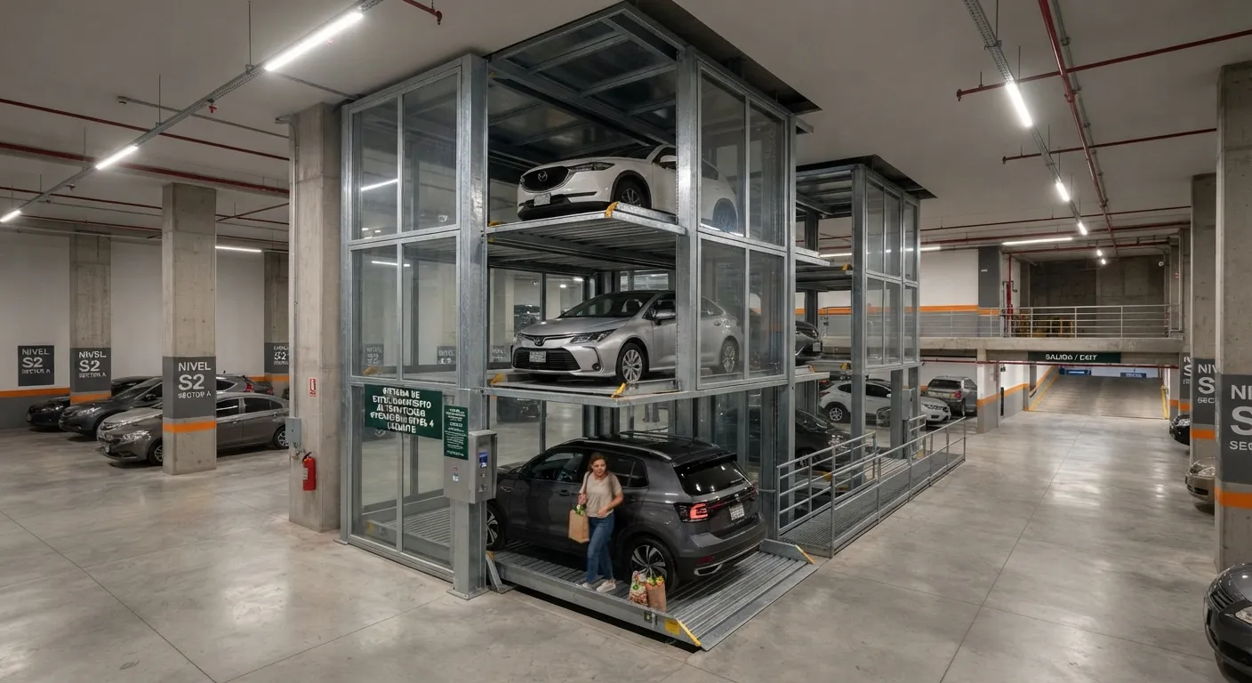 Cómo integrar elevadores vehiculares en complejos habitacionales en México