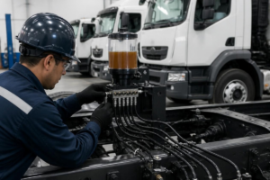 Instalación de un sistema de orquestas de lubricación para flotas