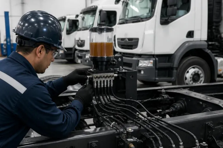 Instalación de un sistema de orquestas de lubricación para flotas